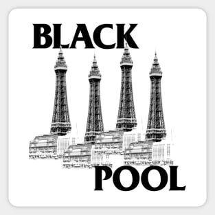 Blackpool / Black Flag Parody Tribute Design Sticker